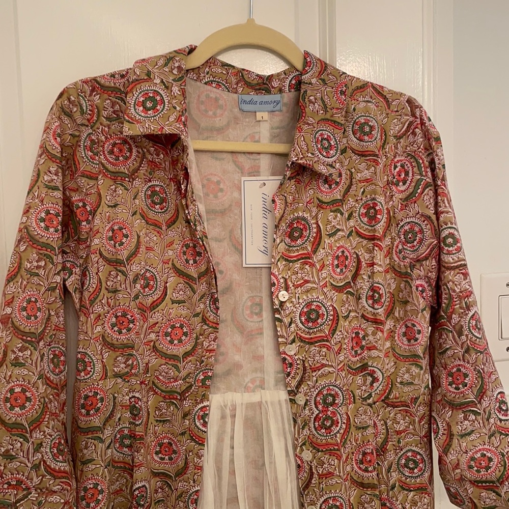 India Amory Shirtdress - Turkish Delight